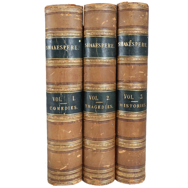 Set of Three Books: The Complete Works of William Shakespeare by Barry Cornwall