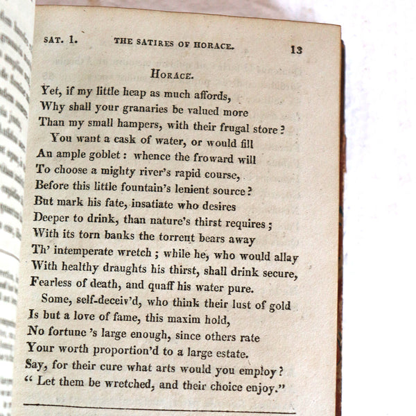 Set of Four Books: Poetical Translation of the Works of Horace by Philip Francis