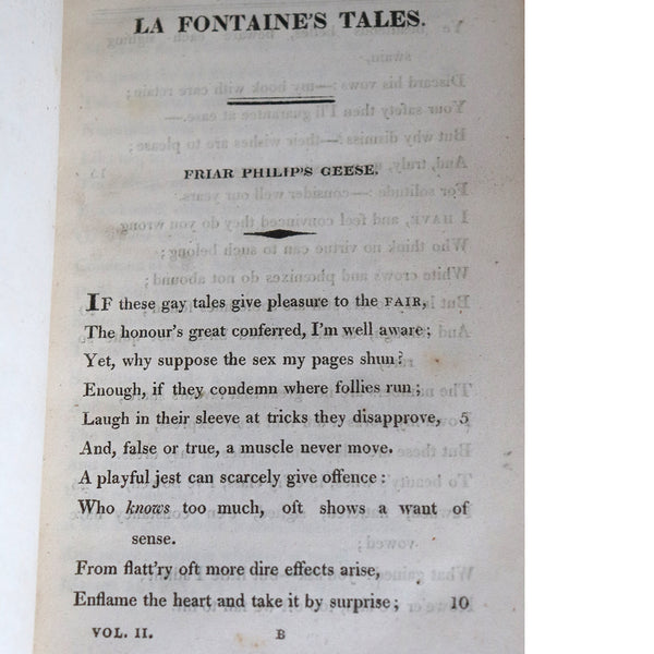 Set of Two Riviere & Son Leather Books: La Fontaine's Tales by Jean de La Fontaine