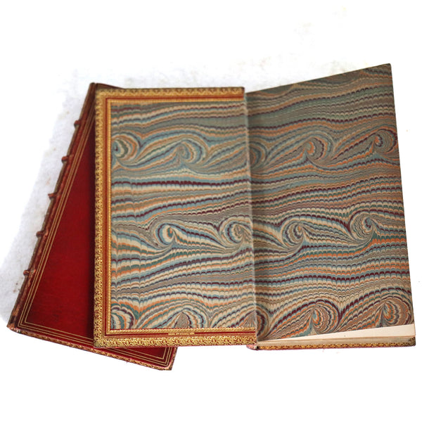 Set of Two Riviere & Son Leather Books: La Fontaine's Tales by Jean de La Fontaine