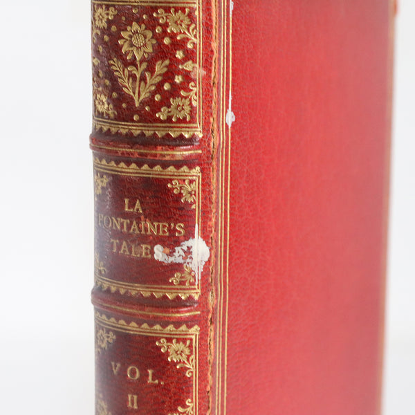 Set of Two Riviere & Son Leather Books: La Fontaine's Tales by Jean de La Fontaine