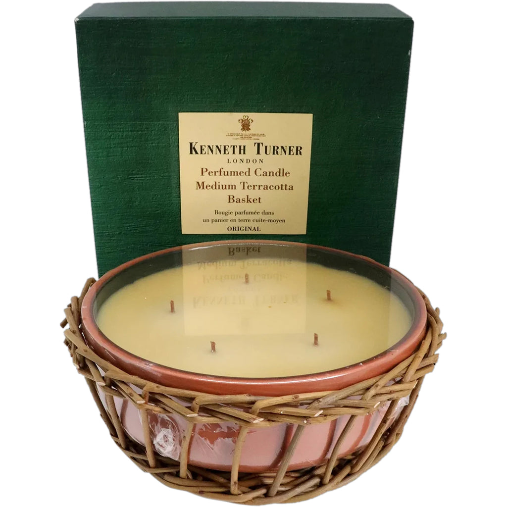 English Turner Perfumed Medium Terracotta Basket FiveWick Candle