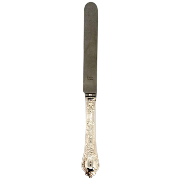 French Odiot Demidoff .950 Sterling Silver and Stainless Steel Salad Knife [36 available]