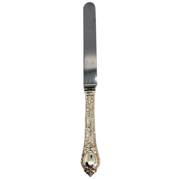 French Odiot Demidoff .950 Sterling Silver and Stainless Steel Dinner Knife [36 available]