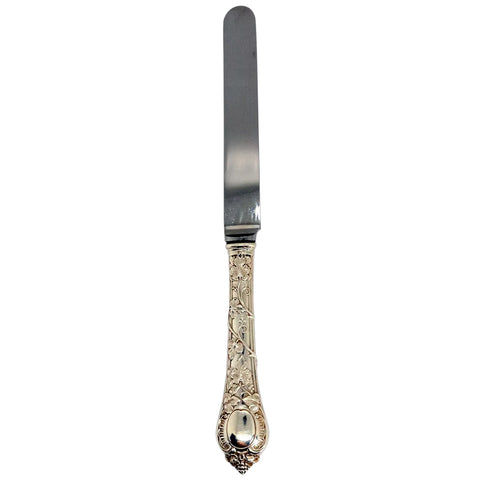 French Odiot Demidoff .950 Sterling Silver and Stainless Steel Dinner Knife [34 available]