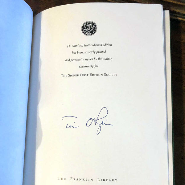 Signed First Edition Leather Book: Tomcat in Love by Tim O'Brien