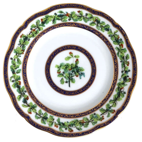 French Puiforcat Porcelain Chene Royal Salad Plate (8.5 inch) (22 available)