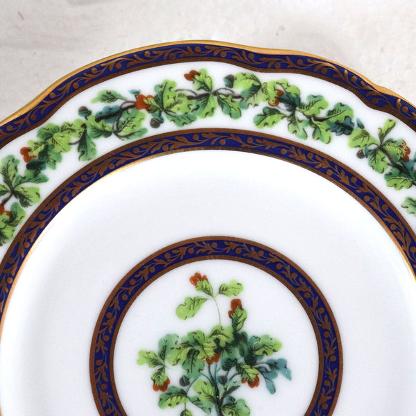 French Puiforcat Porcelain Chene Royal Dinner Plate (10.75 inch) (chipped) [5 available]