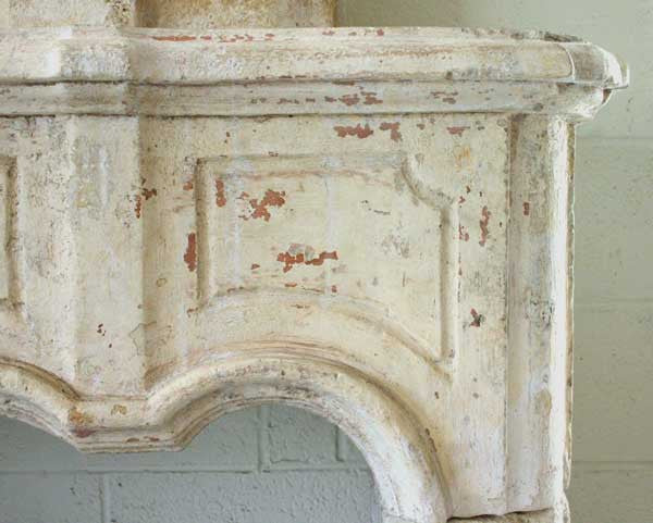 French Louis XIV Fireplace Surround and Overmantel