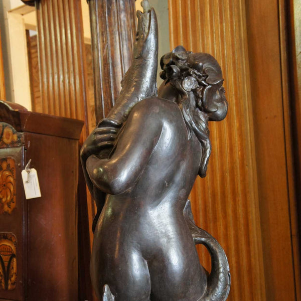 After PROVIN SERRES Val d'Osne Cast Iron Siren Mermaid Fountain Sculpture
