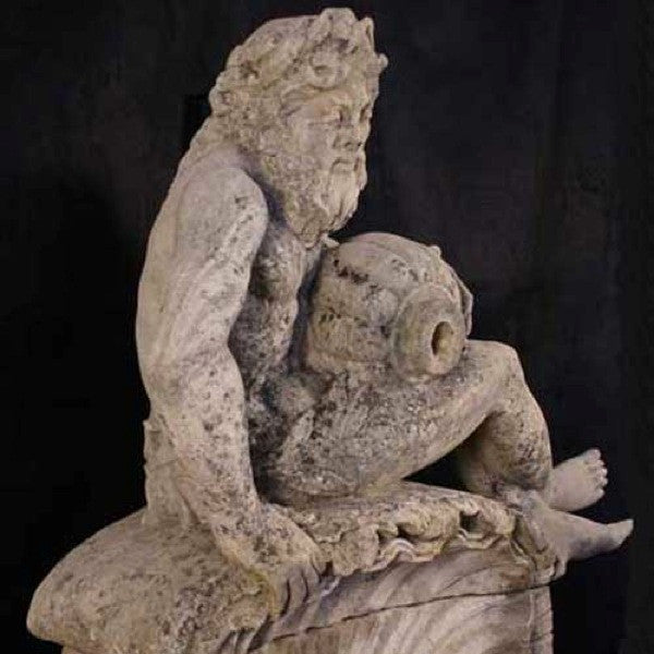 French Limestone Fountain Figure of a River God