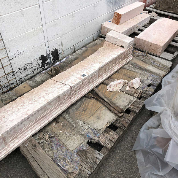 Lot 0421 | French Louis XVI Pierre de Bourguignon Burgundy Stone Fireplace Surround