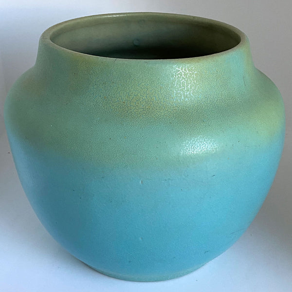 Early American Van Briggle Art and Crafts Pottery Matte Green Vase