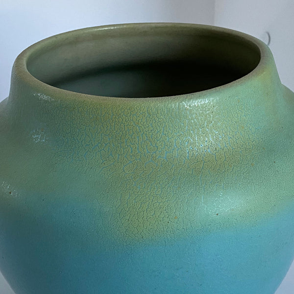 Early American Van Briggle Art and Crafts Pottery Matte Green Vase