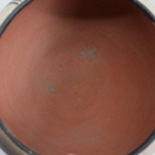 Vintage Native American Santa Domingo Polychrome Pottery Bowl