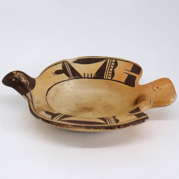Small Native American FANNIE NAMPEYO Hopi Pottery Effigy Bird Bowl