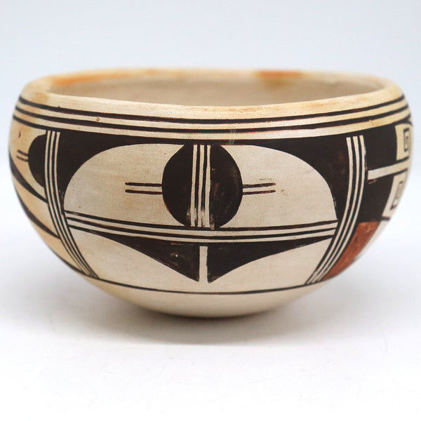Small Native American Hopi Polychrome Pottery Bowl