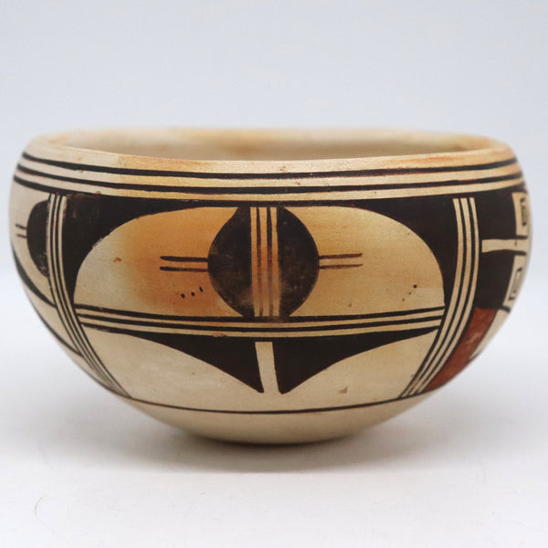 Small Native American Hopi Polychrome Pottery Bowl