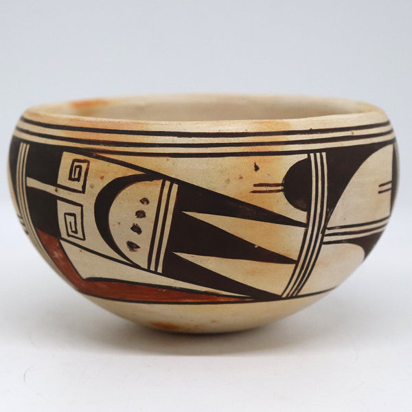 Small Native American Hopi Polychrome Pottery Bowl