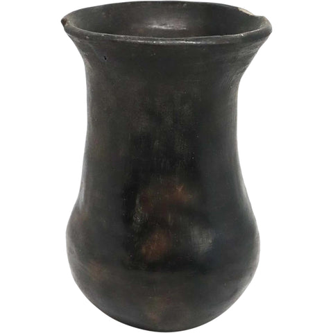 Native American San Ildefonso Blackware Pottery Vase