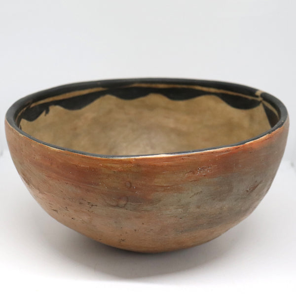 Native American Santo Domingo Polychrome Pottery Dough Bowl