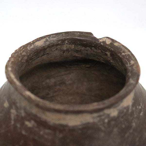 Small Native American Brown Pottery Jar / Pot