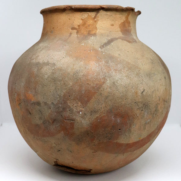 Native American Southwest Redware Pottery Serpent and Horse Jar