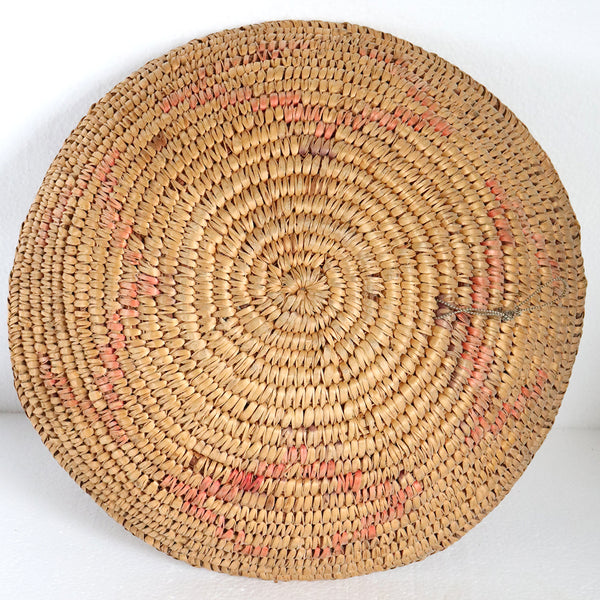 Native American Navajo Round Woven Basket Wedding Tray
