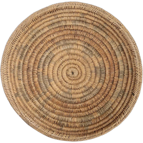 Vintage Native American Navajo Round Woven Wedding Basket Tray