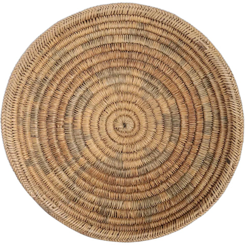 Vintage Native American Navajo Round Woven Wedding Basket Tray