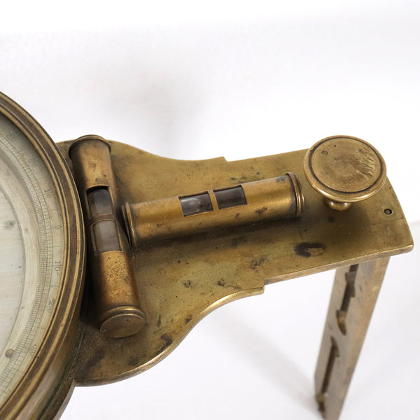 American Andrew Meneely Cased Brass Surveyor's Vernier Compass