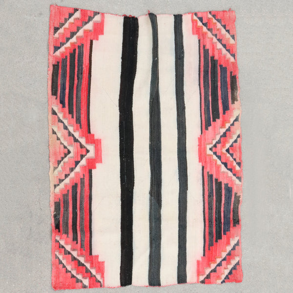 Vintage Native American Wool Geometric Miniature Chief Blanket