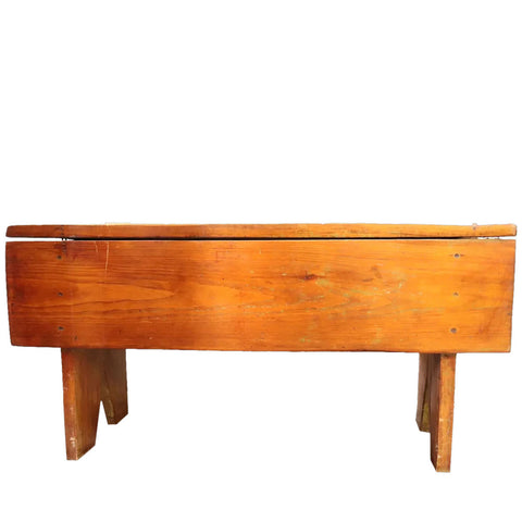 American Primitive Pine Wash / Crock Bench