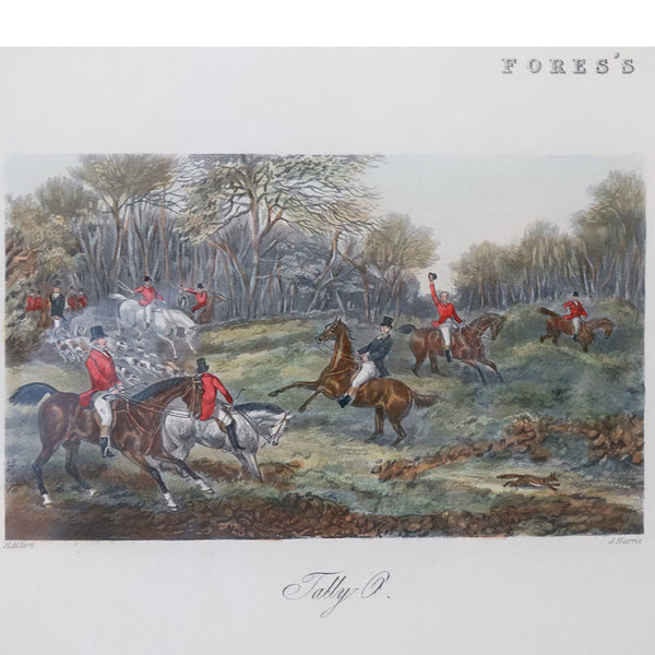 After HENRY ALKEN Four-Plate Aquatint Engraving, Fore's Sporting Scraps, Hunting
