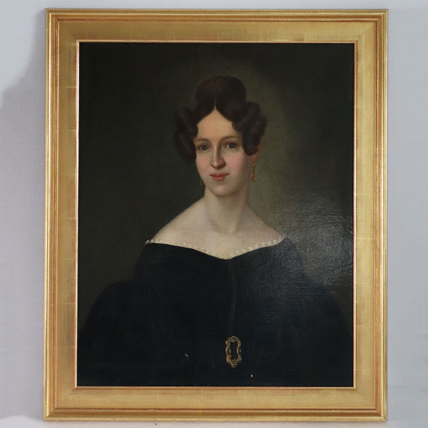 ANTON ZOTTMAYR Oil on Canvas Painting, Portrait of a Lady