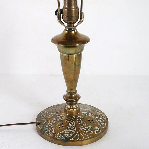 Small Aesthetic Movement Brass One-Light Table Lamp