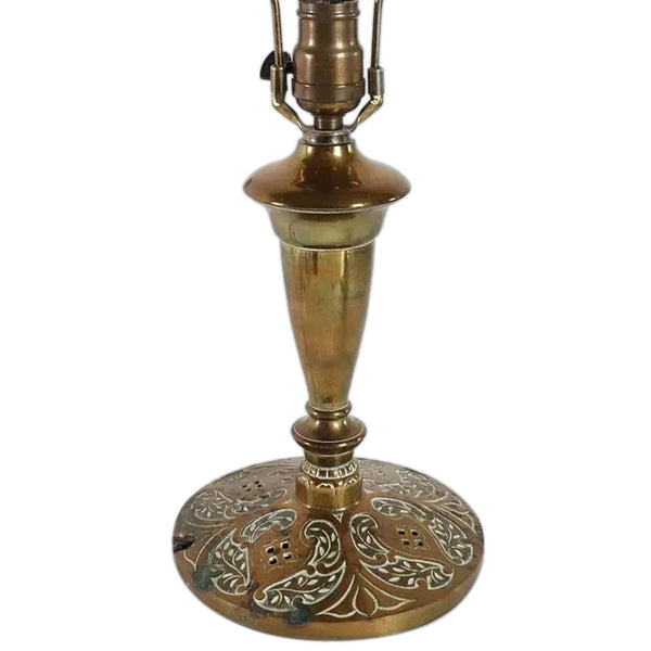 Small Aesthetic Movement Brass One-Light Table Lamp