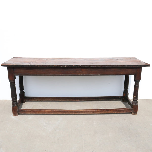 Long English Oak Refectory Dining Table