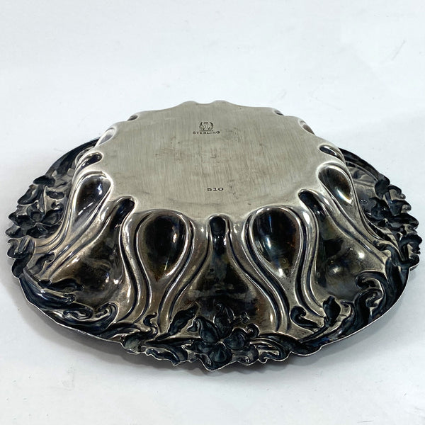 American Meriden Brittania Art Nouveau Sterling Silver 510 Bon Bon Bowl