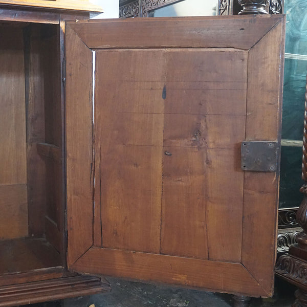 French Louis XIII Fruitwood Diamond Point Sideboard Cabinet