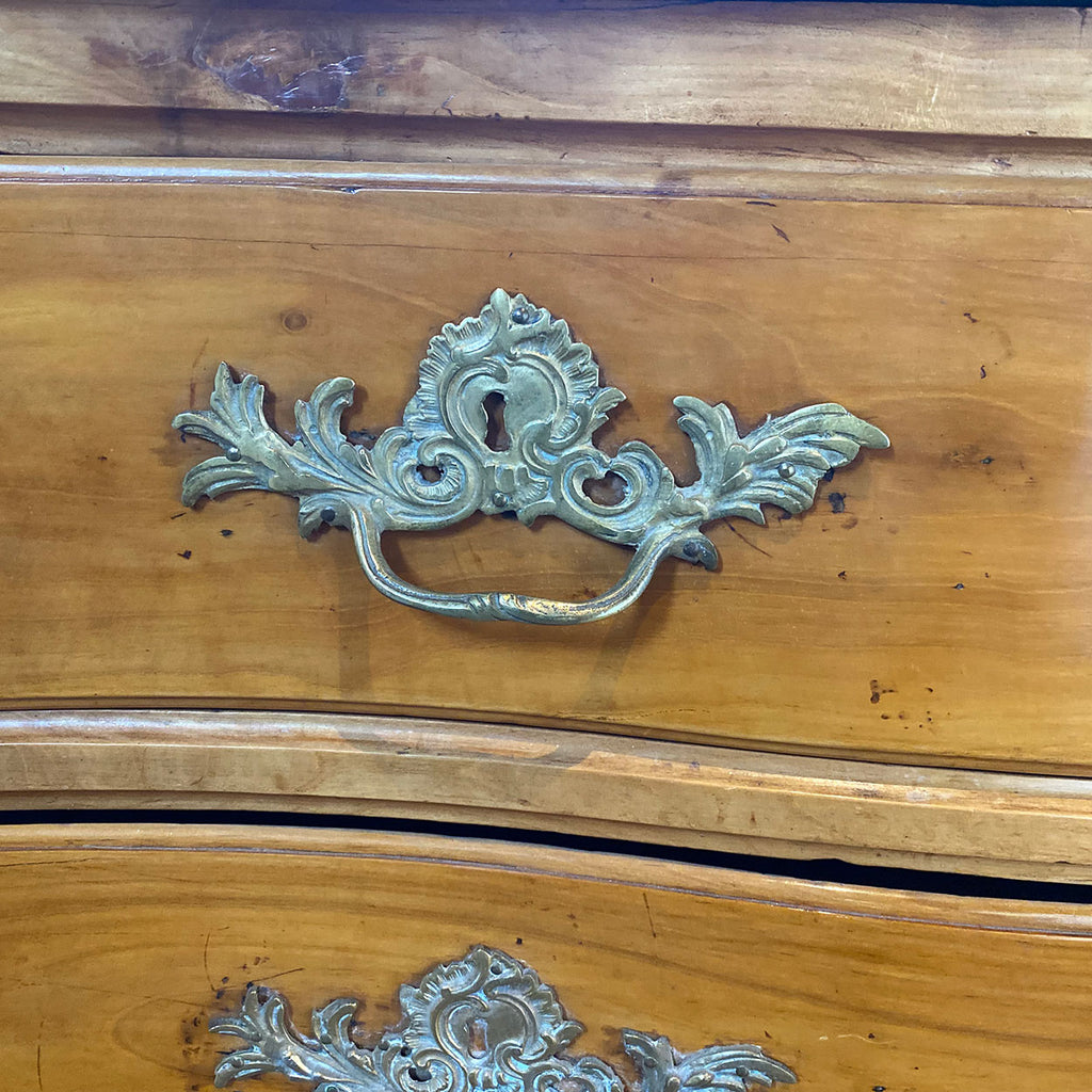 French Louis XV Pale Cherrywood Commode Chest of Drawers