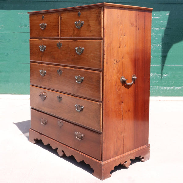 Anglo Indian Georgian Rosewood Campaign Chest of Drawers