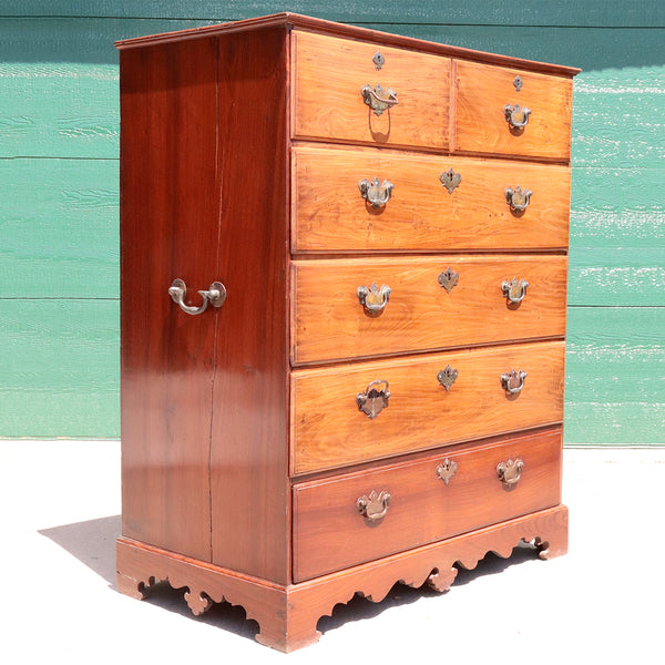 Anglo Indian Georgian Rosewood Campaign Chest of Drawers