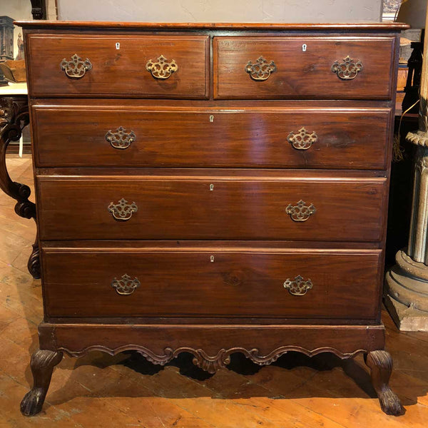 Indo-Portuguese Mahogany Chest of Drawers on Stand