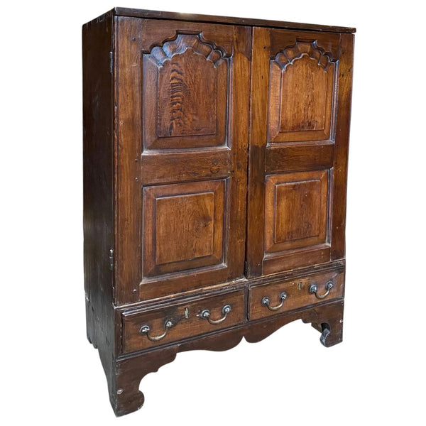 Small Anglo Indian Rosewood and Teak Side Cabinet