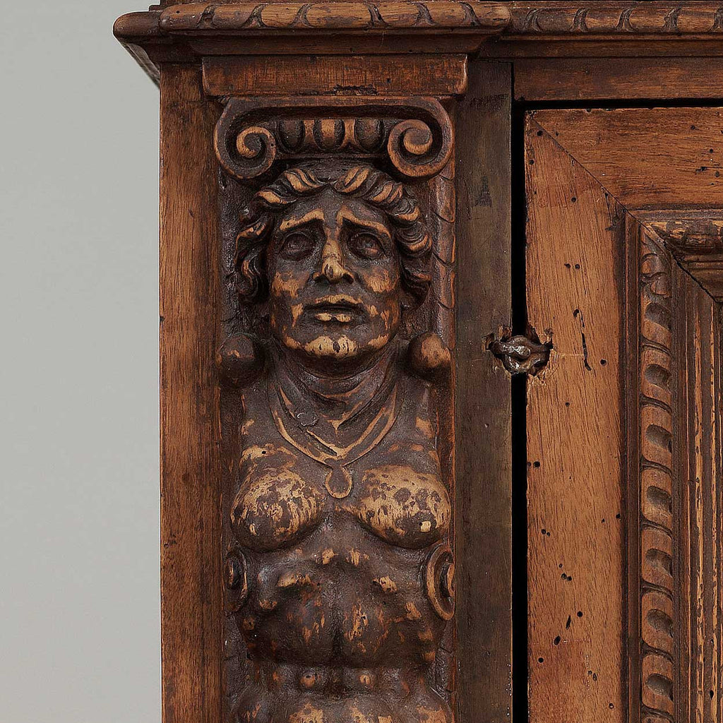 Italian Renaissance Bookcase Pair of Large Italian Renaissance Revival Walnut Open Bookcase Cabinets