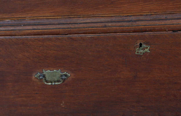 English Georgian Oak Two-Part Chest of Drawers