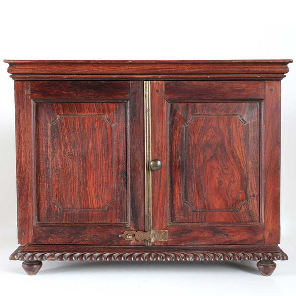 Anglo Indian William IV Rosewood Stationery Letter Box Table Cabinet