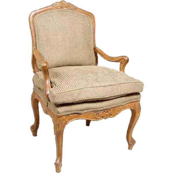 Swedish Gustavian Beechwood Upholstered Armchair