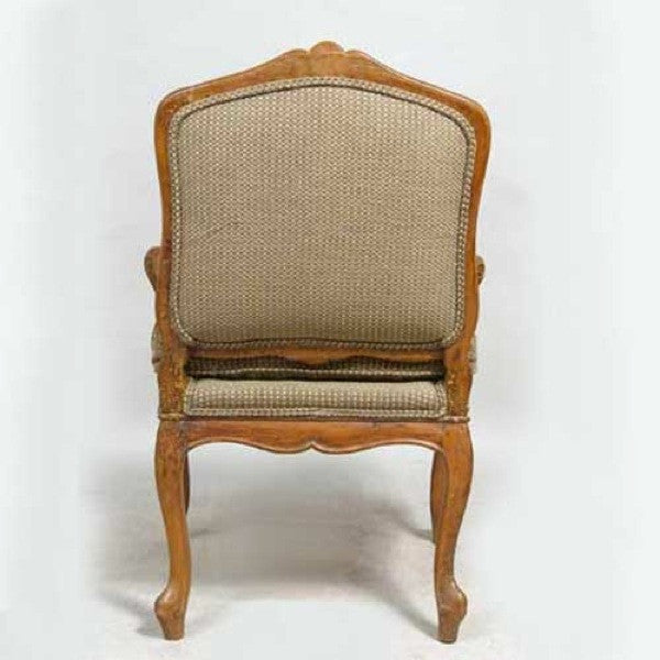 Swedish Gustavian Beechwood Upholstered Armchair